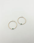 Solstice Hoops – Large - Turquoise