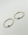 Solstice Hoops – Large - Turquoise