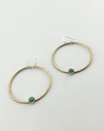 Solstice Hoops – Large - Turquoise