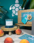 Soy Wax Peach Candle Gift Set