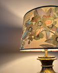 Floral Pastel Velvet Lampshade | French Drum Ceiling Light Shade | Bespoke Handmade Empire Lampshade
