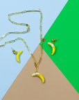 Banana Love Ceramic Dangle Earrings