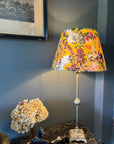 Mustard Flowers Velvet Steep Empire Lampshade | Handmade Ceiling Light Shade | UK