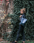 Faux Leather Backpack - Grey