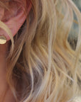 Eclipse Round Post Earrings