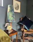 Forbidden forest Velvet cone lampshade, extra tall lampshade