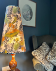 Tiger, cheetah jungle velvet cone lampshade, extra tall lampshade