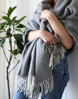 Oxford Alpaca Throw Charcoal