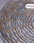 Luxury gold tripod side table, stylish vintage accent table for living room, bedroom, or home decor by Maravi at brixbailey.com