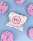 Relax Aromatherapy Shower Steamer Sample - Clary Sage, Lemon, Lavender and Lavender Seeds