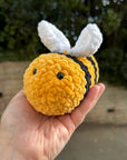 Beatrice The Bee -Crochet Bumblebee Plush – Chunky Handmade Bee Plushie Gift