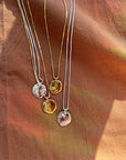 Salt Sterling Silver Pendant Necklace