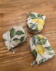 Lemon Linen Oven Glove – Heatproof & Stylish Design by Hortensias Home at www.brixbailey.com