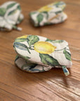 Lemon Linen Oven Glove – Comfortable & Heat Resistant by Hortensias Home at www.brixbailey.com