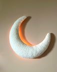 Handmade Moon Bouclé wall lamp-0