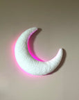 Handmade Moon Bouclé wall lamp-1
