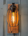 Caged Wall Light Sconce