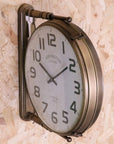 Kensington Station Railway Style Double Sided Clock