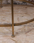 Belagavi Tree Design Set of 2 Round Side Tables Gold