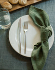 Stone Washed Linen Dinner Napkins-4