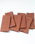 Stone Washed Linen Dinner Napkins-7
