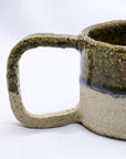 Beige Grande Handmade Milled Stoneware Big Ceramic Mug