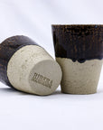 Bluvio Quadra Milled Stoneware Tall Handmade Ceramic Cup
