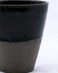 Bluverde Quadra Handmade Ceramic Smoked Grey Stoneware Tall Ceramic Cup