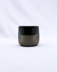 Verde Goccio Handmade Ceramic Smoked Grey Stoneware Short Cup