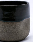 Verde Goccio Handmade Ceramic Smoked Grey Stoneware Short Cup