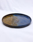 27 cm Oceanis Smoked Grey Large Stoneware Handmade Ceramic Dinner Plate