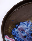 27 cm Nebula Smoked Grey Large Stoneware Handmade Ceramic Dinner Plate