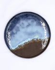27 cm Seabrook Smoked Grey Large Stoneware Handmade Ceramic Dinner Plate