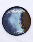 23 cm Seabrook Smoked Grey Large Stoneware Handmade Ceramic Dinner Plate