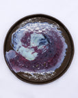 23 cm Nebula Smoked Grey Large Stoneware Handmade Ceramic Dinner Plate