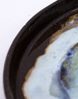 23 cm Coralight Smoked Grey Large Stoneware Handmade Ceramic Dinner Plate