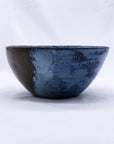Large Smoked Grey Cold Aegean Fade Handmade Ceramic Stoneware Dinner Bowl