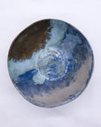 Large Stone Reef Blue Handmade Ceramic Stoneware Dinner Bowl