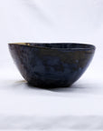 Large Indigo Clay Shore Handmade Ceramic Stoneware Dinner Bowl