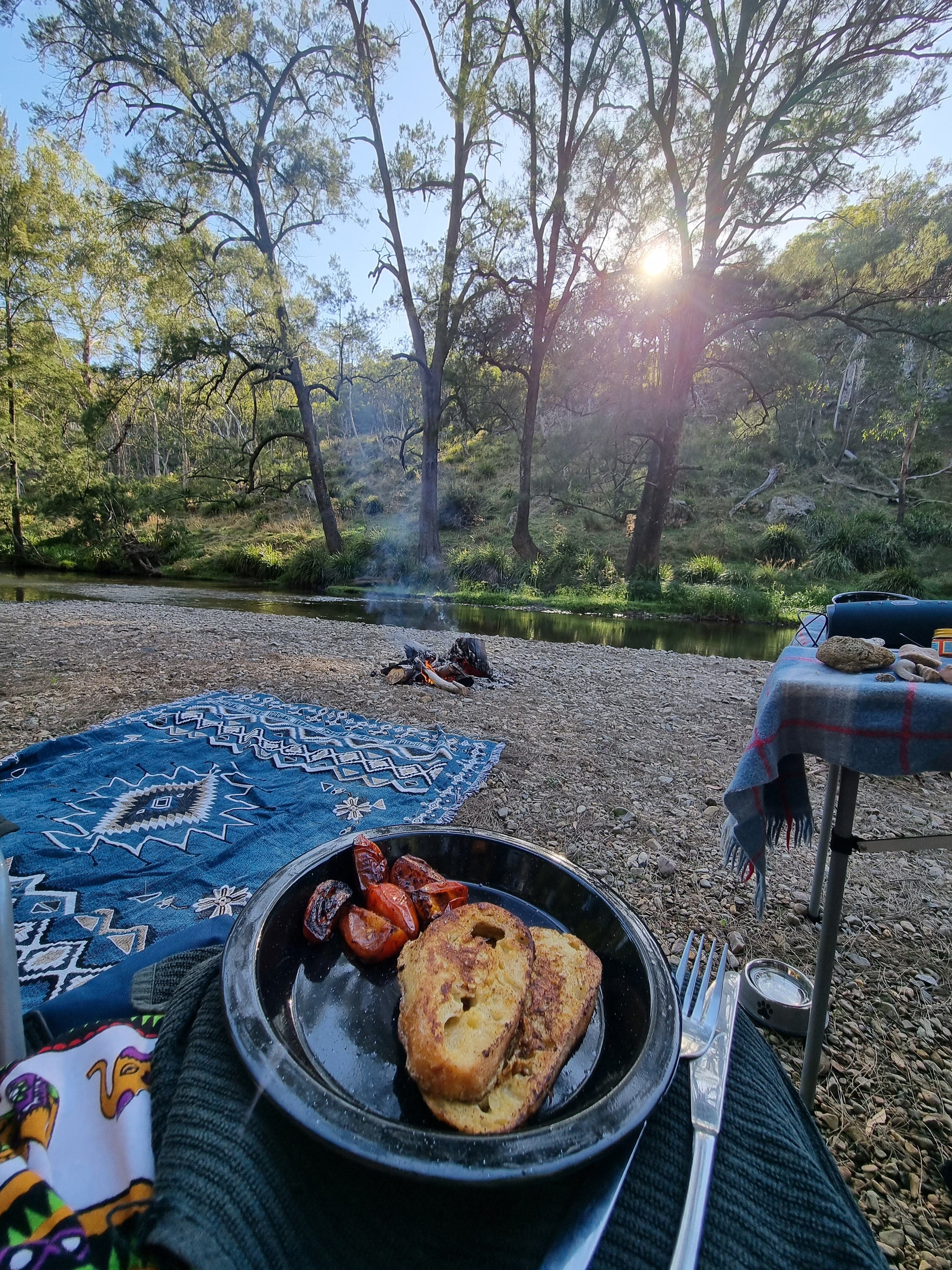 Let It Be' Woven Picnic Rug / Throw