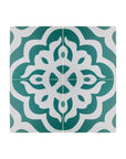 Luxury Isla turquoise porcelain floor tile, stylish Moroccan-inspired boho chic design, premium indoor-outdoor R11 anti-slip by Maria Starling Design at brixbailey.com