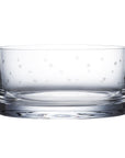 A Crystal Ice Dish with Stars Design