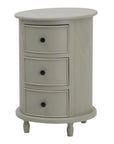 Cabourne Round Side Table - 3 Drawers