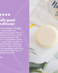 Lavender & Lime Solid Conditioner Bar | Natural Hair Conditioner for All Hair Types | Vegan, Plastic-Free Hair Care