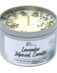 Lavender Crystal Infused Scented Candle - The Incense Collection