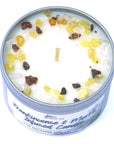 Frankincense & Myrrh Crystal Infused Scented Candle - The Incense Collection