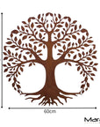Indari Tree Metal Garden Wall Art 60cm