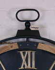 Industrial Extra Large Cog Clock Black and Gold