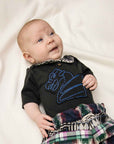 Baby Onesie with Dragon Embroidery