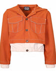 Orange Bomber Jacket for Kids
